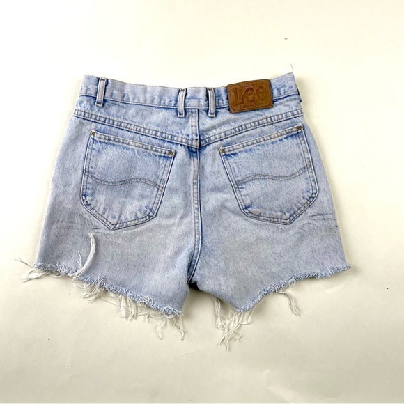 Lee Women's Light Blue Jean Shorts - Picture 3 of 5